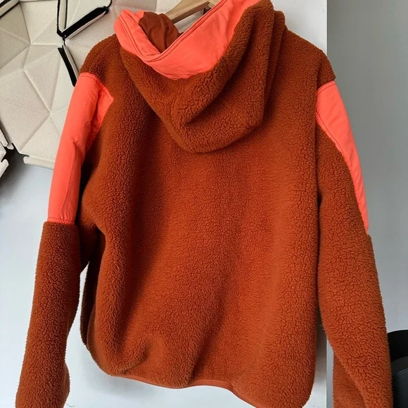 Free people movement leave the pack fleece pull over small coral / orange - Picture 4 of 5